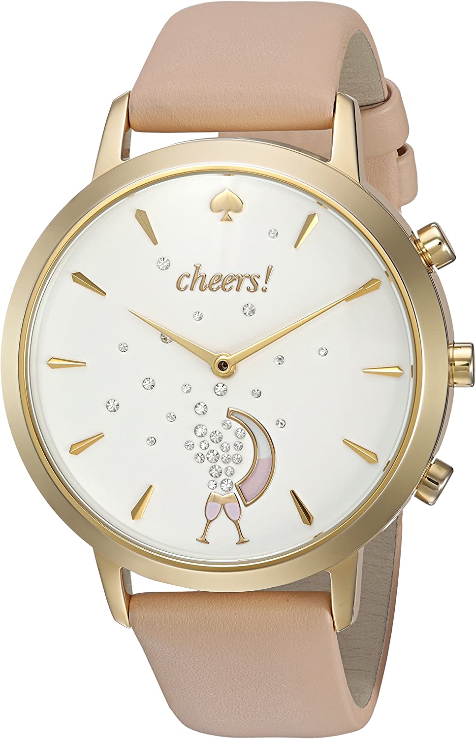 kate spade new york Women's KST23102 Grand Metro Vachetta and Gold Hybrid Smartwatch - Image 7